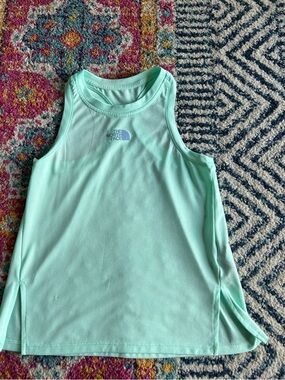 The North Face Girls Mint Green Athletic Tank Top
